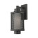 1 Lt Textured Black Wall Lantern (108|20682-14)