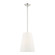 1 Lt Brushed Nickel Shaded Chandelier (108|40567-91)
