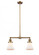 Bellmont - 2 Light - 21 inch - Brushed Brass - Stem Hung - Adjustable Island Light (3442|209-BB-G191-LED)