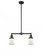 Canton - 2 Light - 21 inch - Matte Black - Stem Hung - Adjustable Island Light (3442|209-BK-G181S-LED)