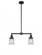 Canton - 2 Light - 21 inch - Matte Black - Stem Hung - Adjustable Island Light (3442|209-BK-G184S)