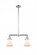 Bellmont - 2 Light - 21 inch - Polished Chrome - Stem Hung - Adjustable Island Light (3442|209-PC-G191-LED)
