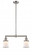 Canton - 2 Light - 21 inch - Brushed Satin Nickel - Stem Hung - Adjustable Island Light (3442|209-SN-G181S-LED)