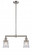 Canton - 2 Light - 21 inch - Brushed Satin Nickel - Stem Hung - Island Light (3442|209-SN-G184S-LED)