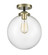 Beacon - 1 Light - 10 inch - Black Antique Brass - Semi-Flush Mount (3442|284-1C-BAB-G202-10)