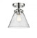 Cone - 1 Light - 8 inch - Black Polished Nickel - Semi-Flush Mount (3442|284-1C-BPN-G44)