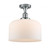 Bell - 1 Light - 12 inch - Polished Chrome - Semi-Flush Mount (3442|517-1CH-PC-G71-L)