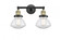 Olean - 2 Light - 17 inch - Black Antique Brass - Adjustable Bath Vanity Light (3442|208-BAB-G322-LED)