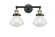Olean - 2 Light - 17 inch - Black Antique Brass - Adjustable Bath Vanity Light (3442|208-BAB-G324-LED)