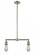 Bare Bulb - 2 Light - 8 inch - Brushed Satin Nickel - Stem Hung - Adjustable Island Light (3442|209-SN)