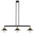 Railroad - 3 Light - 41 inch - Black Antique Brass - Stem Hung - Adjustable Island Light (3442|213-BAB-M6-LED)