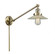 Halophane - 1 Light - 9 inch - Antique Brass -Adjustable Swing Arm (3442|237-AB-G2)