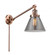 Cone - 1 Light - 8 inch - Antique Copper -Adjustable Swing Arm (3442|237-AC-G43)