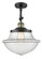 Oxford - 1 Light - 12 inch - Black Antique Brass - Adjustable Semi-Flush Mount (3442|201F-BAB-G542)