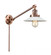 Halophane - 1 Light - 9 inch - Antique Copper -Adjustable Swing Arm (3442|237-AC-G1)