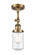 Dover - 1 Light - 5 inch - Brushed Brass - Adjustable Semi-Flush Mount (3442|201F-BB-G314)