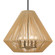 Golden Lighting Valentina 4-light Pendant in Matte Black and Natural Raphia Rope shade (36|6937-4P BLK-NR)