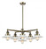 Halophane 6 Light Chandelier (3442|207-6CR-AB-G1)