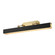Valise Picture 32-in Vintage Brass/Tuxedo Leather Damp-Rated Dimmable LED Wall/Picture Light (7713|PL307931VBTL)