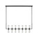 Revolve Clear Glass/Urban Bronze 14 Lights Linear Pendant (7713|LP309077UBCG)