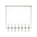 Revolve Clear Glass/Polished Nickel 14 Lights Linear Pendant (7713|LP309077PNCG)