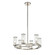 Revolve Clear Glass/Polished Nickel 6 Lights Chandeliers (7713|CH309006PNCG)