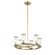 Revolve Clear Glass/Natural Brass 6 Lights Chandelier (7713|CH309006NBCG)