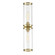 Revolve Ii Clear Glass/Natural Brass 2 Lights Damp-Rated Wall/Vanity Light (7713|WV311602NBCG)