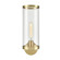 Revolve Ii Clear Glass/Natural Brass 1 Light Damp-Rated Wall/Vanity Light (7713|WV311601NBCG)