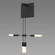 Standard Single Sconce with Etched Chiclet Cluster Luminaire (107|S1L02K-JFXXXX12-HC02)