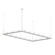 4' x 8' Rectangle LED Pendant with Clear w/Cone Uplight Trim (107|20QWR48B)