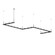 4' x 16' Zig-Zag LED Pendant Etched Cylinder Uplight Trim (107|20QKZ46C)