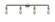 Bare Bulb - 4 Light - 42 inch - Polished Nickel - Adjustable Bath Vanity Light (3442|215-PN)