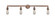 Bare Bulb - 4 Light - 42 inch - Antique Copper - Adjustable Bath Vanity Light (3442|215-AC)