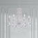 Siena 6 Light 120V Chandelier (No Spikes) in Black with Clear Heritage Handcut Crystal (168|RS83061N-51H)