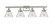 Cone - 4 Light - 38 inch - Brushed Satin Nickel - Bath Vanity Light (3442|916-4W-SN-G44)