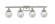 Beacon - 4 Light - 36 inch - Brushed Satin Nickel - Bath Vanity Light (3442|916-4W-SN-G204-6)