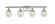 Beacon - 4 Light - 36 inch - Brushed Satin Nickel - Bath Vanity Light (3442|916-4W-SN-G202-6-LED)