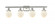 Beacon - 4 Light - 36 inch - Brushed Satin Nickel - Bath Vanity Light (3442|916-4W-SN-G201-6)