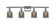 Bell - 4 Light - 36 inch - Polished Chrome - Bath Vanity Light (3442|916-4W-PC-G53)