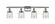 Bell - 4 Light - 36 inch - Polished Chrome - Bath Vanity Light (3442|916-4W-PC-G52-LED)