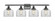 Bell - 4 Light - 38 inch - Matte Black - Bath Vanity Light (3442|916-4W-BK-G72)