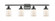 Bell - 4 Light - 36 inch - Matte Black - Bath Vanity Light (3442|916-4W-BK-G51)