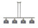 Bell - 4 Light - 48 inch - Brushed Satin Nickel - Stem Hung - Island Light (3442|916-4I-SN-G73)