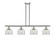 Bell - 4 Light - 48 inch - Brushed Satin Nickel - Stem Hung - Island Light (3442|916-4I-SN-G72-LED)