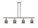 Bell - 4 Light - 48 inch - Brushed Satin Nickel - Stem Hung - Island Light (3442|916-4I-SN-G53)