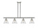 Cone - 4 Light - 48 inch - Brushed Satin Nickel - Stem Hung - Island Light (3442|916-4I-SN-G44)