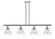 Cone - 4 Light - 48 inch - Polished Chrome - Stem Hung - Island Light (3442|916-4I-PC-G44-LED)