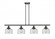 Bell - 4 Light - 48 inch - Matte Black - Stem Hung - Island Light (3442|916-4I-BK-G74)