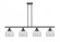 Bell - 4 Light - 48 inch - Matte Black - Stem Hung - Island Light (3442|916-4I-BK-G72)